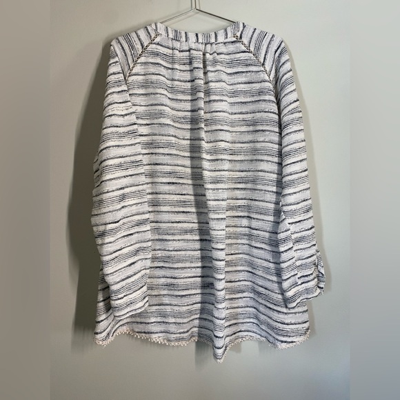 EUC Free People Long Sleeve Button Top Boho Casual - Picture 5 of 7